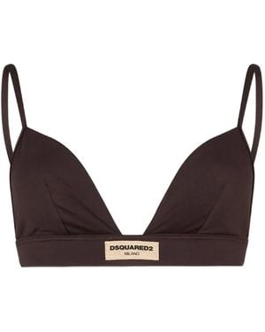 DSquared² Sujetador Con Diseño Triangular - Marrón