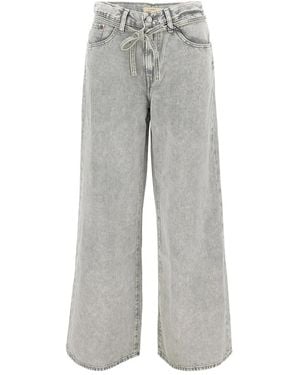 Levi's Tie-Waist Wide-Leg Jeans - Grau