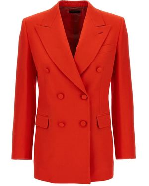 Brioni Blazer Met Dubbele Rij Knopen - Rood