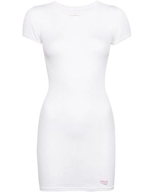 Alexander Wang Kleid Mit Kurzen Ärmeln - Weiß