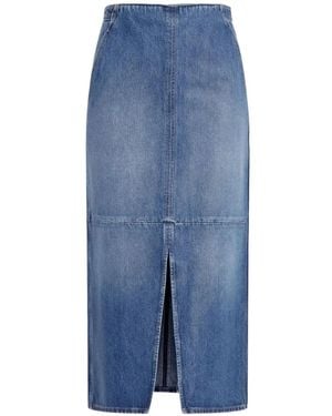 Tommy Hilfiger Falda Midi Falda - Azul