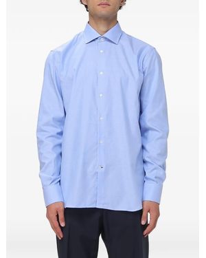 Brooksfield Oxford Cotton Shirt - Blue