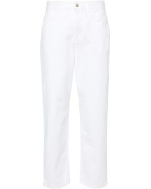 Moncler High Waisted Jeans - White