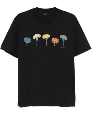 Paul Smith Kurzärmeliges Carnation T-Shirt - Schwarz