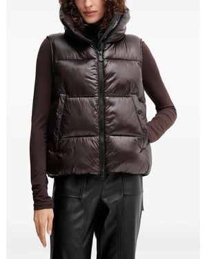 Save The Duck Padded Funnel-Neck Vest - Black