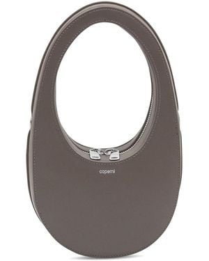 Coperni Swipe Oval-Frame Zip Shoulder Bag - Grey