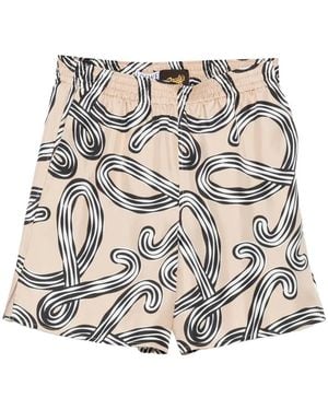 Loewe X Paula's Ibiza Elastic-Waistband Shorts - White