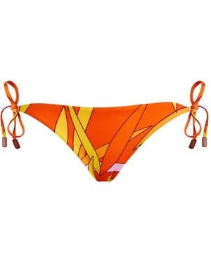 Vilebrequin Bragas De Bikini Con Lazos Laterales - Naranja