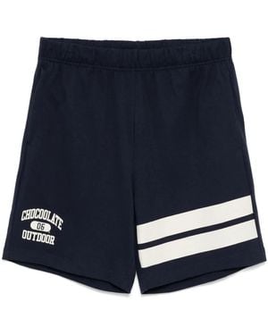 Chocoolate Logo-Printed Shorts - Blue