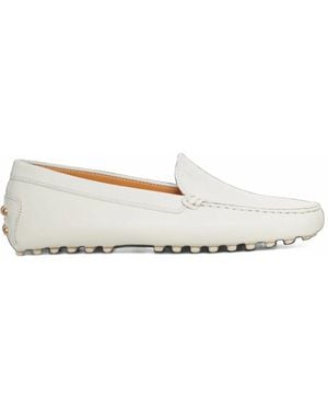 Tod's Metal Dots Gommino Loafers - White