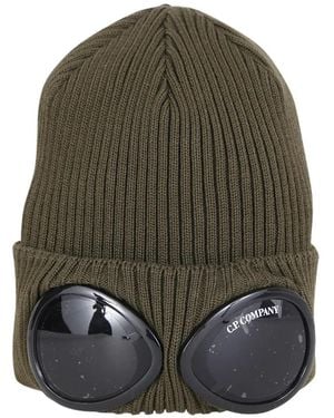 C.P. Company Goggle Rib-Knit Beanie - Grey
