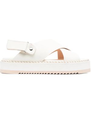 Agl Attilio Giusti Leombruni Marta Criss-Cross Sandals - White