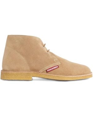 DSquared² Neoclassic Lace-Up Boots - Natural