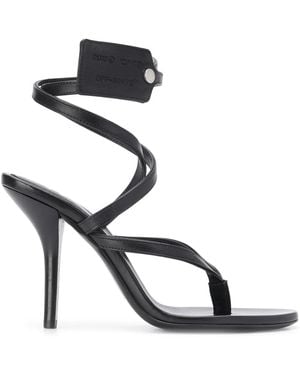 Off-White c/o Virgil Abloh Zip-Tie Tag Strappy Sandals - Black