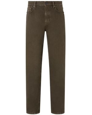 ZEGNA Dark Cotton Roccia Pants - Gray