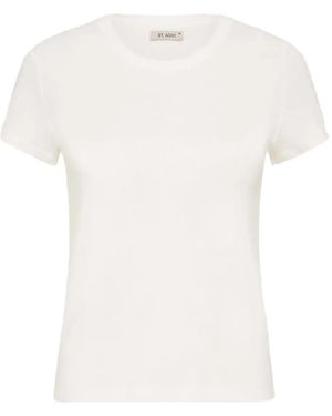 St. Agni Camiseta con cuello redondo - Blanco