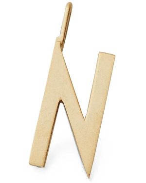 Design Letters Collar Con Colgante De Letra N - Neutro