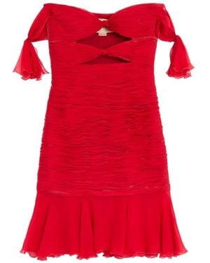 Valentino Garavani Chiffon Short Dress - Red