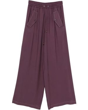 Pinko Drawstring-Fastening Trousers - Purple