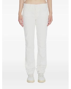 7 For All Mankind Low-Rise Jeans - White