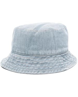 Our Legacy Stitched Brim Bucket Beanie Hat - Blue