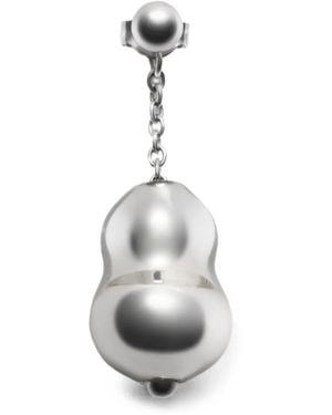 Lemaire Blown Glass Earring - White