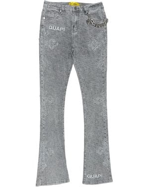 GUAPI Crystal-Cross Jeans - Gray