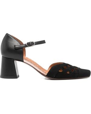 Chie Mihara Airma Point-Toe Heeled Court Shoes - Black