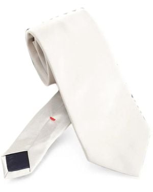 Al Duca d'Aosta Pointed-Tip Tie - White