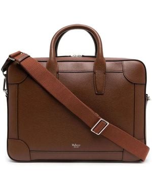Mulberry Belgrave Leather Document Bag - Brown