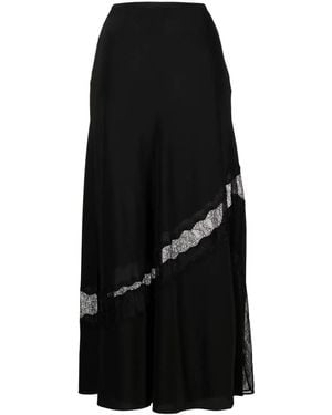 Zadig & Voltaire Jaylal Silk Midi Skirt - Black