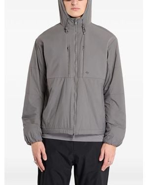 Represent 247 Paneled Insulated Hodded Jacket - Gray