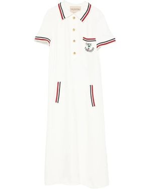 Valentino Garavani Abito Midi Con Decorazione - Bianco