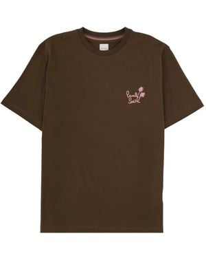Paul Smith Logo Detail T-Shirt - Brown