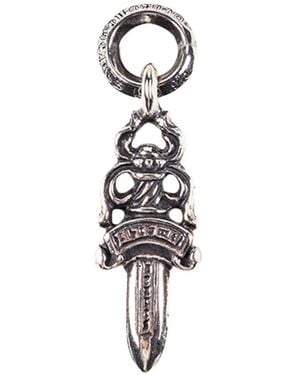 Chrome Hearts #5 Dagger Pendant - White