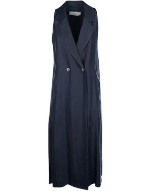 Peserico Ärmelloser Mantel - Blau