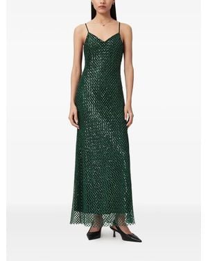 AllSaints Chantelle Spaghetti-Strap Maxi Dress - Green