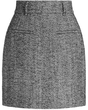 Dolce & Gabbana Wool Mini Skirt - Grey