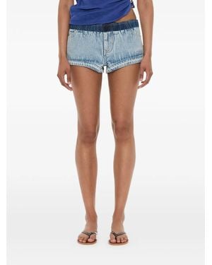 Christopher Esber Reconstruct Denim Shorts - Blue