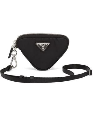 Prada Re-Nylon Logo Pouch - Black