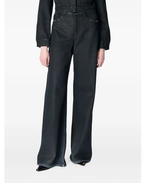 Marine Serre Gewachste Moon Jeans - Schwarz