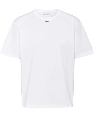 Prada T-Shirt Con Stampa - Bianco