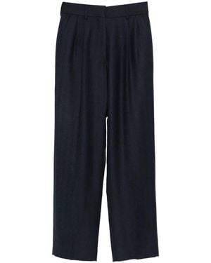 Blazé Milano Pantalones de lana con pinzas - Azul