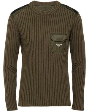Prada Maglia Girocollo - Verde