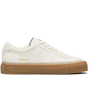 HIDE & JACK Baskets À Plateforme Retro Effet Croco - White