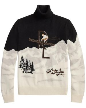 Ralph Lauren Maglione A Collo Alto - Nero
