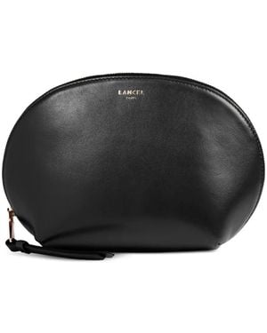 Lancel Origami Zip Clutch Bag - Black