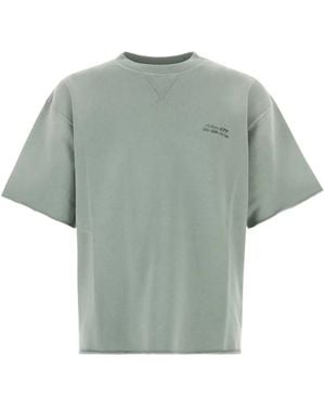 Golden Goose Patch-Detail Raw-Edge T-Shirt - Grey