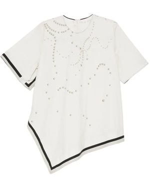 JNBY Bluse Mit Perlen-Print - Weiß