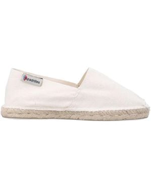 Espadrilles Logo-Patch Canvas - White